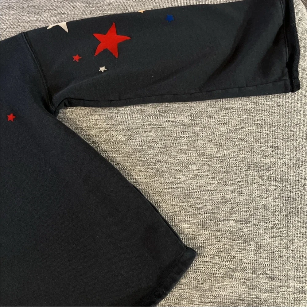 Madewell Mile(s) Black Star Print Bell Sleeve Starry Night Sweatshirt J8533 XS - Picture 5 of 8